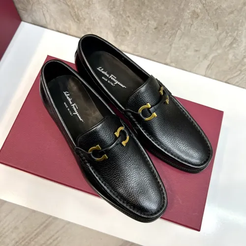 Cheap Salvatore Ferragamo Leather Shoes For Men #1399990 Replica Wholesale [$105.00 USD] [ITEM#1399990] on Replica Salvatore Ferragamo Leather Shoes