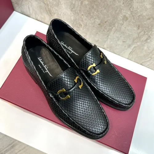 Cheap Salvatore Ferragamo Leather Shoes For Men #1399991 Replica Wholesale [$105.00 USD] [ITEM#1399991] on Replica Salvatore Ferragamo Leather Shoes