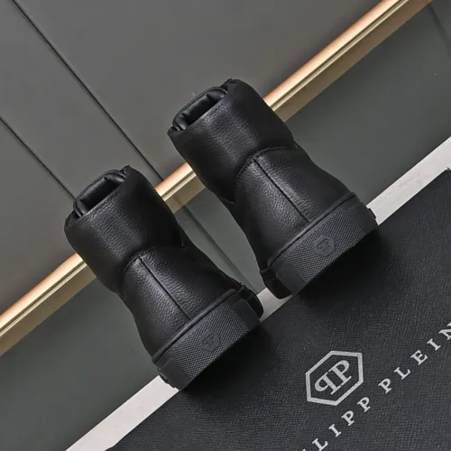 Cheap Philipp Plein PP High Tops Shoes For Men #1400015 Replica Wholesale [$88.00 USD] [ITEM#1400015] on Replica Philipp Plein PP High Tops Shoes