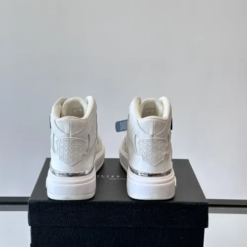 Cheap Philipp Plein PP High Tops Shoes For Men #1400020 Replica Wholesale [$150.00 USD] [ITEM#1400020] on Replica Philipp Plein PP High Tops Shoes
