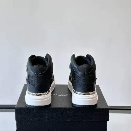Cheap Philipp Plein PP High Tops Shoes For Men #1400021 Replica Wholesale [$150.00 USD] [ITEM#1400021] on Replica Philipp Plein PP High Tops Shoes