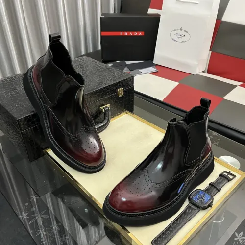 Cheap Prada Boots For Men #1400052 Replica Wholesale [$122.00 USD] [ITEM#1400052] on Replica Prada Boots