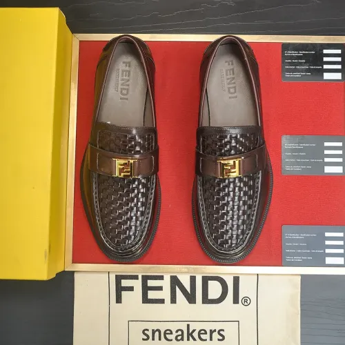 Cheap Fendi Leather Shoes For Men #1400060 Replica Wholesale [$98.00 USD] [ITEM#1400060] on Replica Fendi Leather Shoes