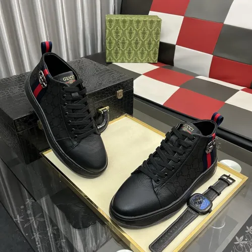 Cheap Gucci High Tops Shoes For Men #1400088 Replica Wholesale [$85.00 USD] [ITEM#1400088] on Replica Gucci High Tops Shoes