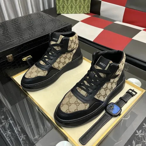 Cheap Gucci High Tops Shoes For Men #1400089 Replica Wholesale [$85.00 USD] [ITEM#1400089] on Replica Gucci High Tops Shoes