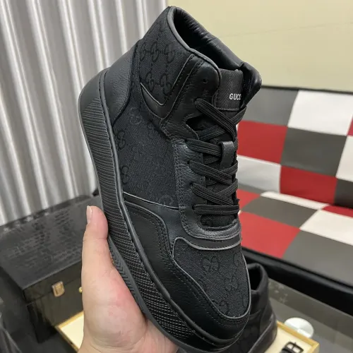 Cheap Gucci High Tops Shoes For Men #1400091 Replica Wholesale [$85.00 USD] [ITEM#1400091] on Replica Gucci High Tops Shoes