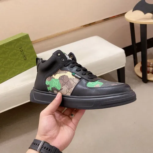 Cheap Gucci High Tops Shoes For Men #1400095 Replica Wholesale [$82.00 USD] [ITEM#1400095] on Replica Gucci High Tops Shoes