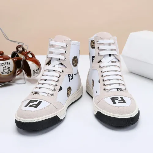 Cheap Fendi High Tops Casual Shoes For Men #1400170 Replica Wholesale [$80.00 USD] [ITEM#1400170] on Replica Fendi High Tops Casual Shoes