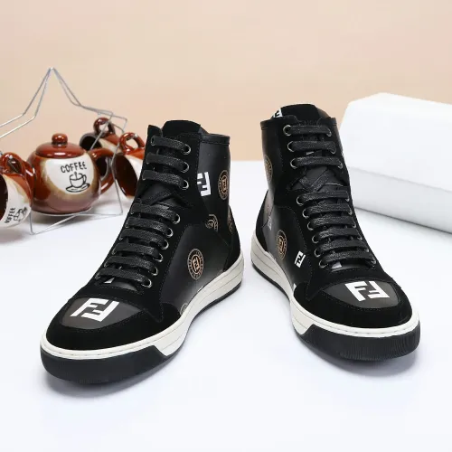 Cheap Fendi High Tops Casual Shoes For Men #1400172 Replica Wholesale [$80.00 USD] [ITEM#1400172] on Replica Fendi High Tops Casual Shoes