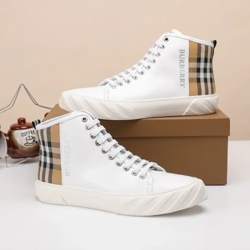 Cheap Burberry High Tops Shoes For Men #1400173 Replica Wholesale [$80.00 USD] [ITEM#1400173] on Replica Burberry High Tops Shoes