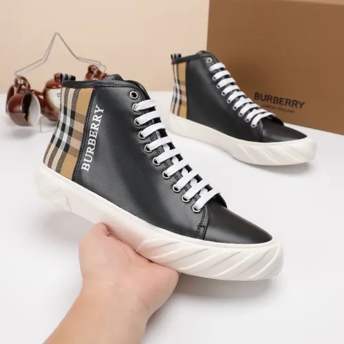 Cheap Burberry High Tops Shoes For Men #1400174 Replica Wholesale [$80.00 USD] [ITEM#1400174] on Replica Burberry High Tops Shoes