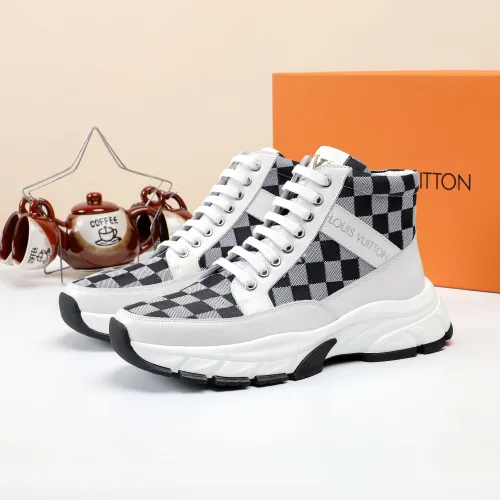 Cheap Louis Vuitton High Tops Shoes For Men #1400175 Replica Wholesale [$82.00 USD] [ITEM#1400175] on Replica Louis Vuitton High Tops Shoes