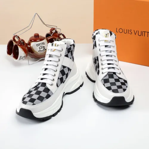 Cheap Louis Vuitton High Tops Shoes For Men #1400175 Replica Wholesale [$82.00 USD] [ITEM#1400175] on Replica Louis Vuitton High Tops Shoes