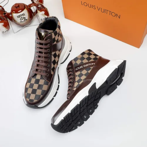 Cheap Louis Vuitton High Tops Shoes For Men #1400176 Replica Wholesale [$82.00 USD] [ITEM#1400176] on Replica Louis Vuitton High Tops Shoes