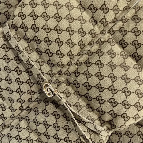 Cheap Gucci Down Feather Coat Long Sleeved For Women #1400408 Replica Wholesale [$128.00 USD] [ITEM#1400408] on Replica Gucci Down Feather Coat