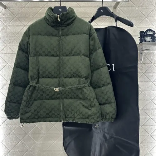 Cheap Gucci Down Feather Coat Long Sleeved For Women #1400409 Replica Wholesale [$128.00 USD] [ITEM#1400409] on Replica Gucci Down Feather Coat