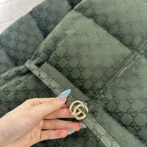 Cheap Gucci Down Feather Coat Long Sleeved For Women #1400409 Replica Wholesale [$128.00 USD] [ITEM#1400409] on Replica Gucci Down Feather Coat