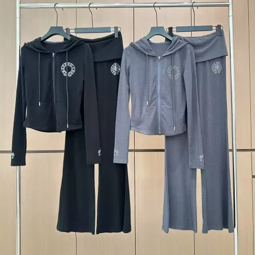 Cheap Chrome Hearts Tracksuits Long Sleeved For Women #1400431 Replica Wholesale [$102.00 USD] [ITEM#1400431] on Replica Chrome Hearts Tracksuits