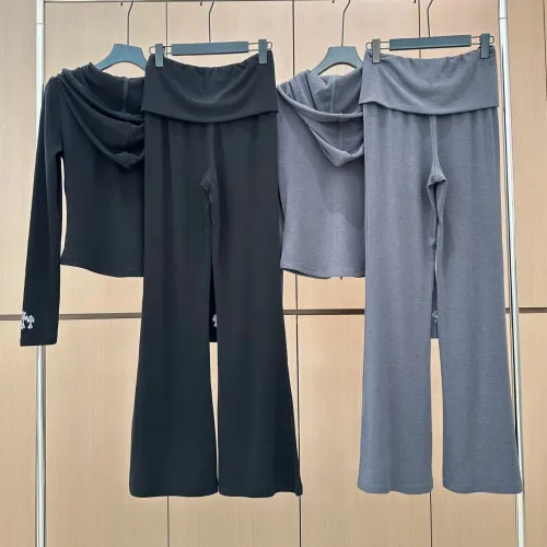 Cheap Chrome Hearts Tracksuits Long Sleeved For Women #1400431 Replica Wholesale [$102.00 USD] [ITEM#1400431] on Replica Chrome Hearts Tracksuits