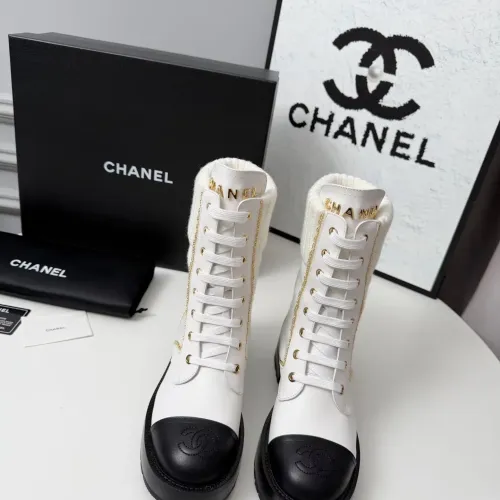 Cheap Chanel Boots For Women #1400602 Replica Wholesale [$122.00 USD] [ITEM#1400602] on Replica Chanel Boots