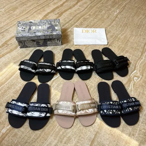 Cheap Christian Dior Slippers For Women #1400635 Replica Wholesale [$80.00 USD] [ITEM#1400635] on Replica Christian Dior Slippers
