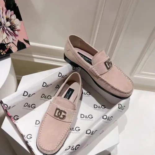 Cheap Dolce &amp; Gabbana D&amp;G Leather Shoes For Women #1400752 Replica Wholesale [$118.00 USD] [ITEM#1400752] on Replica Dolce &amp; Gabbana D&amp;G Leather Shoes