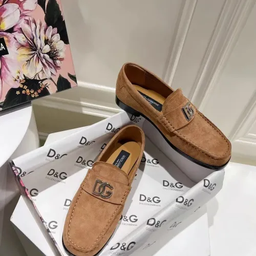 Cheap Dolce &amp; Gabbana D&amp;G Leather Shoes For Women #1400753 Replica Wholesale [$118.00 USD] [ITEM#1400753] on Replica Dolce &amp; Gabbana D&amp;G Leather Shoes
