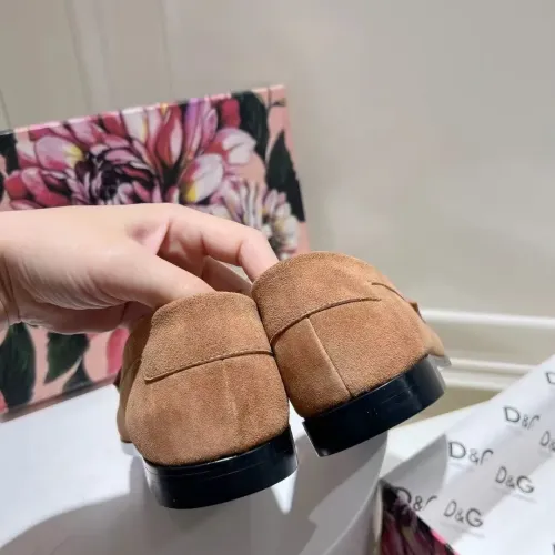 Cheap Dolce &amp; Gabbana D&amp;G Leather Shoes For Women #1400753 Replica Wholesale [$118.00 USD] [ITEM#1400753] on Replica Dolce &amp; Gabbana D&amp;G Leather Shoes