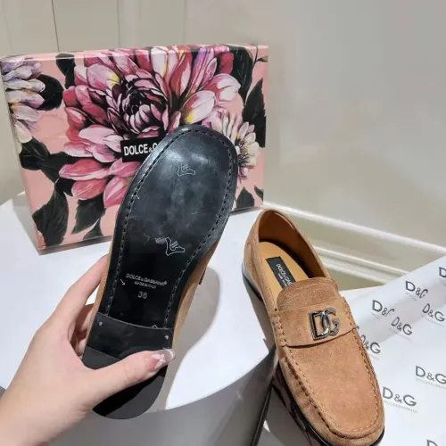 Cheap Dolce &amp; Gabbana D&amp;G Leather Shoes For Women #1400753 Replica Wholesale [$118.00 USD] [ITEM#1400753] on Replica Dolce &amp; Gabbana D&amp;G Leather Shoes