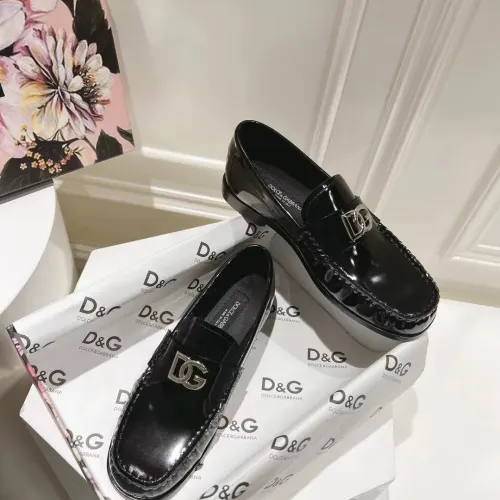 Cheap Dolce &amp; Gabbana D&amp;G Leather Shoes For Women #1400755 Replica Wholesale [$118.00 USD] [ITEM#1400755] on Replica Dolce &amp; Gabbana D&amp;G Leather Shoes