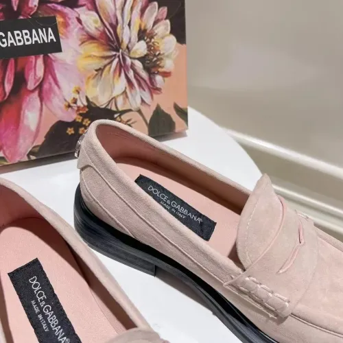 Cheap Dolce &amp; Gabbana D&amp;G Leather Shoes For Women #1400756 Replica Wholesale [$122.00 USD] [ITEM#1400756] on Replica Dolce &amp; Gabbana D&amp;G Leather Shoes