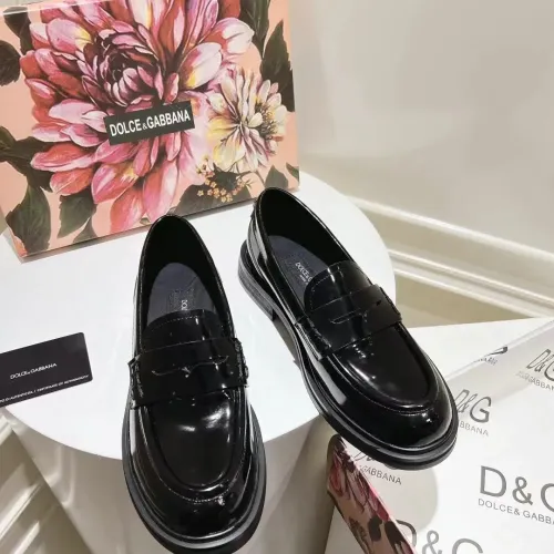 Cheap Dolce &amp; Gabbana D&amp;G Leather Shoes For Women #1400759 Replica Wholesale [$122.00 USD] [ITEM#1400759] on Replica Dolce &amp; Gabbana D&amp;G Leather Shoes