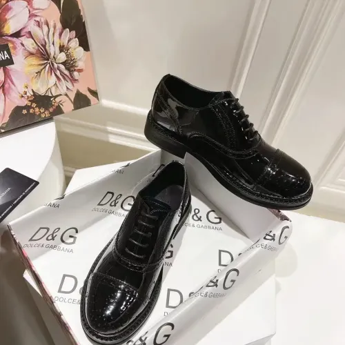 Cheap Dolce &amp; Gabbana D&amp;G Leather Shoes For Women #1400760 Replica Wholesale [$122.00 USD] [ITEM#1400760] on Replica Dolce &amp; Gabbana D&amp;G Leather Shoes