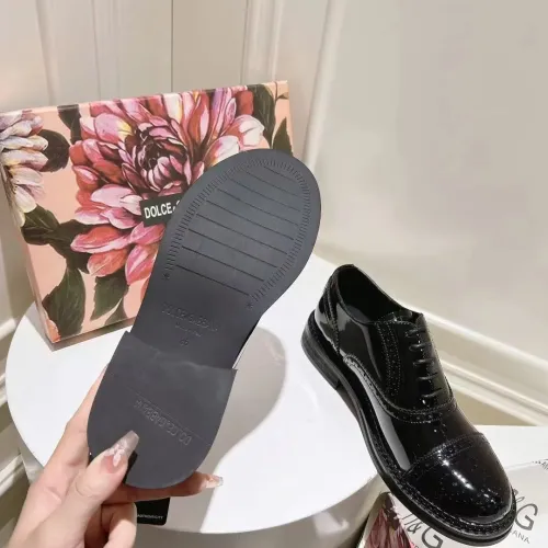 Cheap Dolce &amp; Gabbana D&amp;G Leather Shoes For Women #1400760 Replica Wholesale [$122.00 USD] [ITEM#1400760] on Replica Dolce &amp; Gabbana D&amp;G Leather Shoes