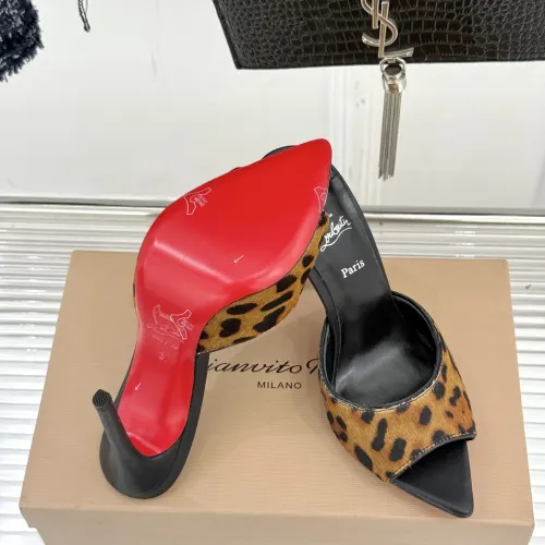 Cheap Christian Louboutin CL Slippers For Women #1400778 Replica Wholesale [$105.00 USD] [ITEM#1400778] on Replica Christian Louboutin CL Slippers