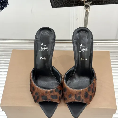 Cheap Christian Louboutin CL Slippers For Women #1400779 Replica Wholesale [$105.00 USD] [ITEM#1400779] on Replica Christian Louboutin CL Slippers