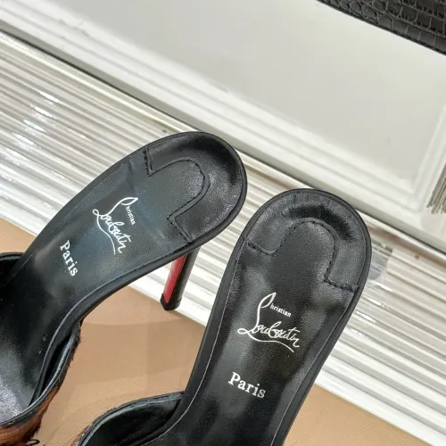 Cheap Christian Louboutin CL Slippers For Women #1400779 Replica Wholesale [$105.00 USD] [ITEM#1400779] on Replica Christian Louboutin CL Slippers
