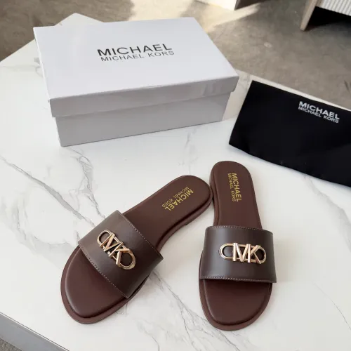 Cheap Michael Kors Slippers For Women #1400786 Replica Wholesale [$82.00 USD] [ITEM#1400786] on Replica Michael Kors Slippers