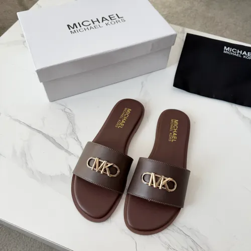 Cheap Michael Kors Slippers For Women #1400786 Replica Wholesale [$82.00 USD] [ITEM#1400786] on Replica Michael Kors Slippers