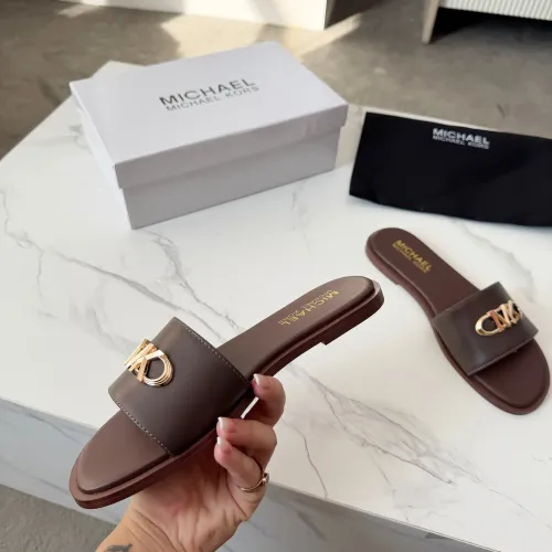Cheap Michael Kors Slippers For Women #1400786 Replica Wholesale [$82.00 USD] [ITEM#1400786] on Replica Michael Kors Slippers