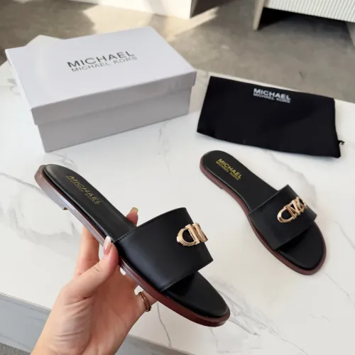 Cheap Michael Kors Slippers For Women #1400787 Replica Wholesale [$82.00 USD] [ITEM#1400787] on Replica Michael Kors Slippers