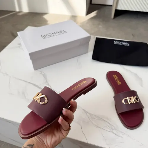 Cheap Michael Kors Slippers For Women #1400788 Replica Wholesale [$82.00 USD] [ITEM#1400788] on Replica Michael Kors Slippers