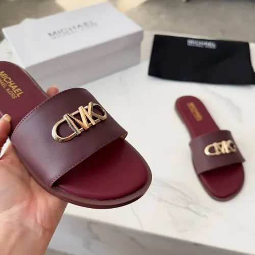 Cheap Michael Kors Slippers For Women #1400788 Replica Wholesale [$82.00 USD] [ITEM#1400788] on Replica Michael Kors Slippers
