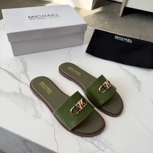 Cheap Michael Kors Slippers For Women #1400789 Replica Wholesale [$82.00 USD] [ITEM#1400789] on Replica Michael Kors Slippers