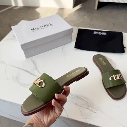 Cheap Michael Kors Slippers For Women #1400789 Replica Wholesale [$82.00 USD] [ITEM#1400789] on Replica Michael Kors Slippers