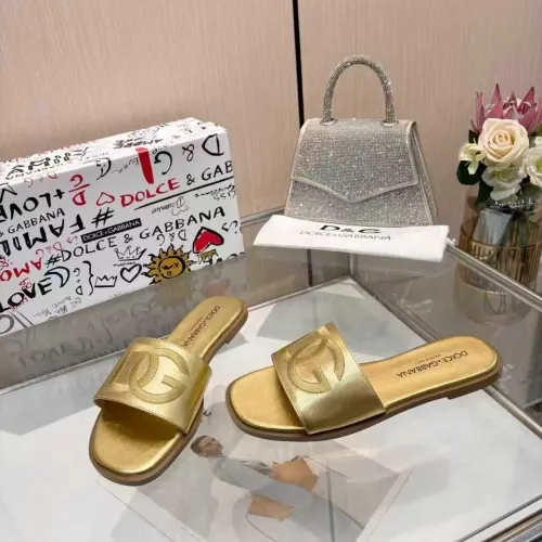 Cheap Dolce &amp; Gabbana D&amp;G Slippers For Women #1400790 Replica Wholesale [$82.00 USD] [ITEM#1400790] on Replica Dolce &amp; Gabbana D&amp;G Slippers