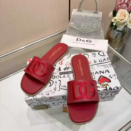 Cheap Dolce &amp; Gabbana D&amp;G Slippers For Women #1400793 Replica Wholesale [$82.00 USD] [ITEM#1400793] on Replica Dolce &amp; Gabbana D&amp;G Slippers
