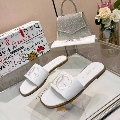 Cheap Dolce &amp; Gabbana D&amp;G Slippers For Women #1400794 Replica Wholesale [$82.00 USD] [ITEM#1400794] on Replica Dolce &amp; Gabbana D&amp;G Slippers