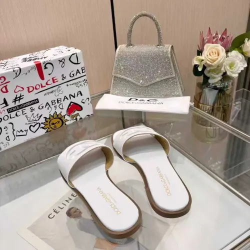 Cheap Dolce &amp; Gabbana D&amp;G Slippers For Women #1400794 Replica Wholesale [$82.00 USD] [ITEM#1400794] on Replica Dolce &amp; Gabbana D&amp;G Slippers