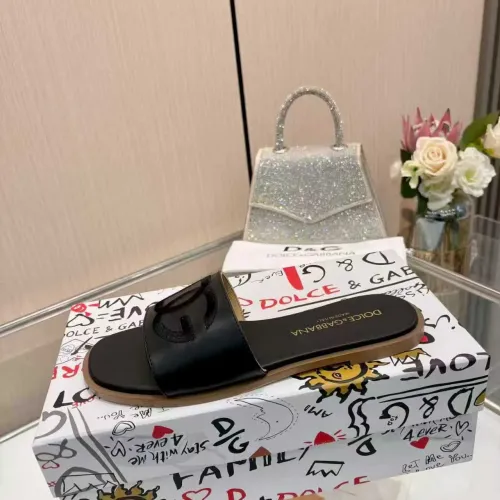 Cheap Dolce &amp; Gabbana D&amp;G Slippers For Women #1400795 Replica Wholesale [$82.00 USD] [ITEM#1400795] on Replica Dolce &amp; Gabbana D&amp;G Slippers